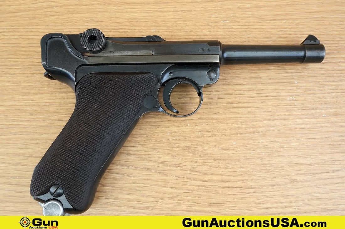 Mauser P08 LUGER 9mm COLLECTOR'S Pistol. Very Good with Scattered Pitting. 4" Barrel. Shiny Bore, (1 of 14)