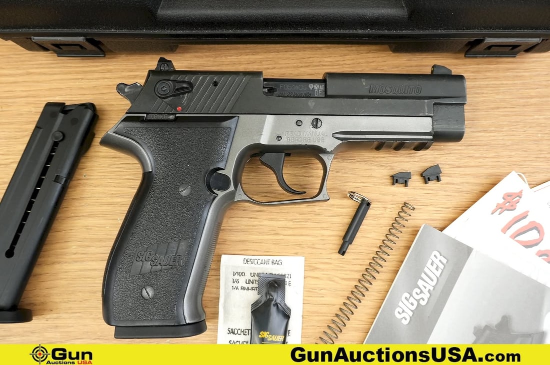 SIG SAUER MOSQUITO .22 LR Pistol. Good Condition, Normal Handling Marks. 4" Barrel. Shiny Bore, (1 of 17)
