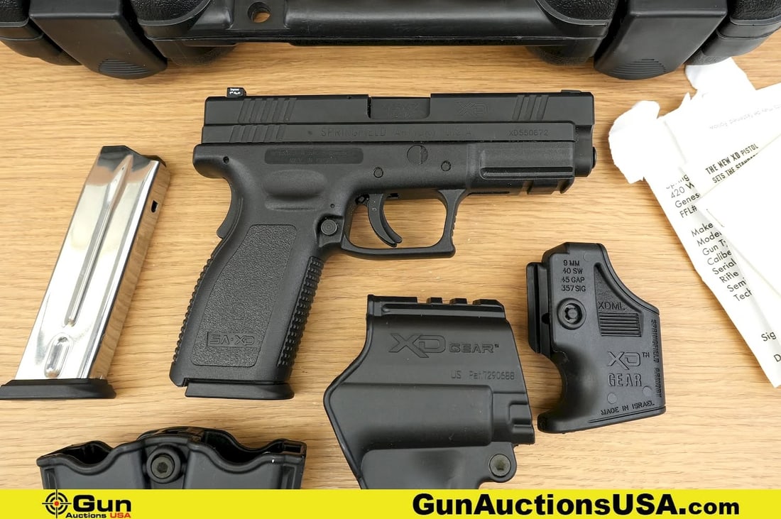 SPRINGFIELD ARMORY XD-40 .40 S&W Pistol. Excellent. 4" Barrel. Shiny Bore, Tight Action Semi Auto (1 of 20)