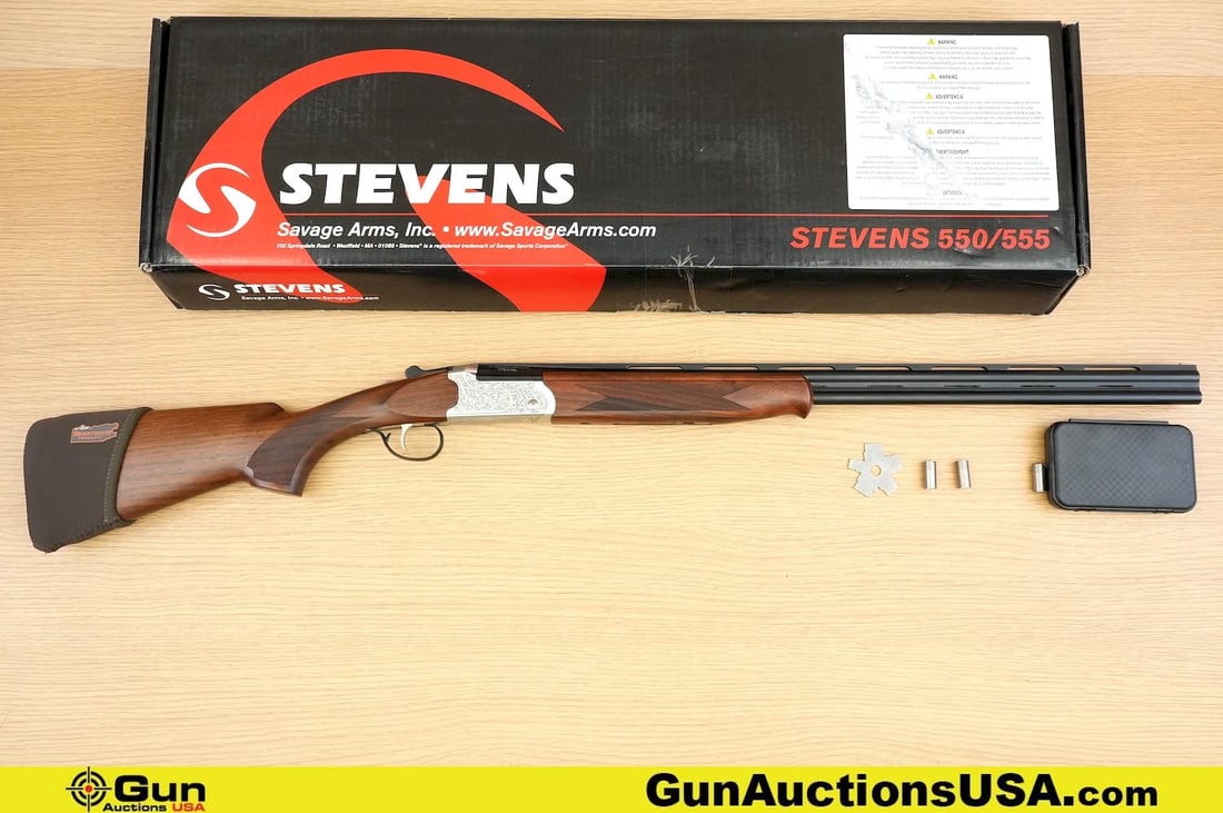 SAVAGE ARMS STEVENS 555 .410 ga. Shotgun. Very Good. 26" Barrel. Shiny Bore, Tight Action Over-Under (1 of 20)