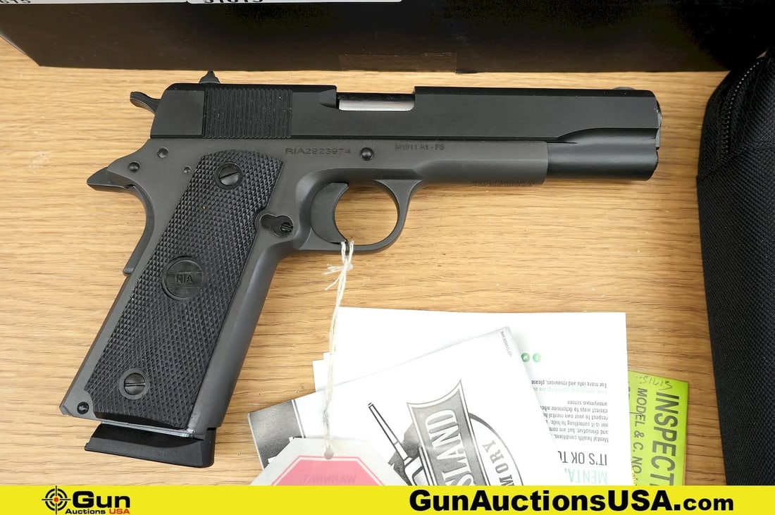 ROCK ISLAND M1911A1-FS 9mm Pistol. Excellent. 5" Barrel. Shiny Bore, Tight Action Semi Auto Features (1 of 17)