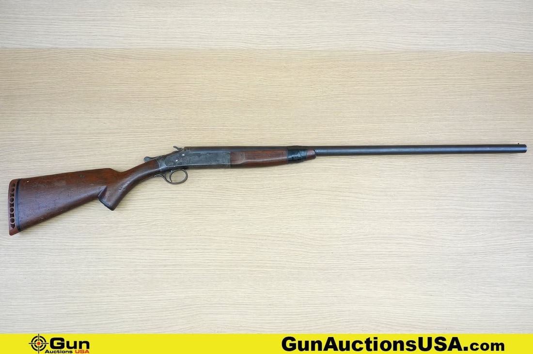 IVER JOHNSON CHAMPION 12 ga. Shotgun. Fair Condition. 30" Barrel. Shiny Bore, Tight Action Break: IVER JOHNSON CHAMPION 12 ga. Shotgun. Fair Condition. 30" Barrel. Shiny Bore, Tight Action Break Action Single Shot A rugged 12-gauge marvel, with a Brass Bead Front Sight, Blued Barrel with Even Pati