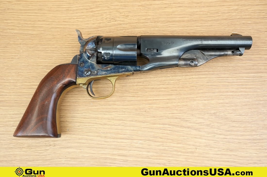 F. LLI PIETTA 1862 .44 Caliber Revolver. Good Condition, Normal Handling Marks. 5 3/8" Barrel. Black (1 of 9)