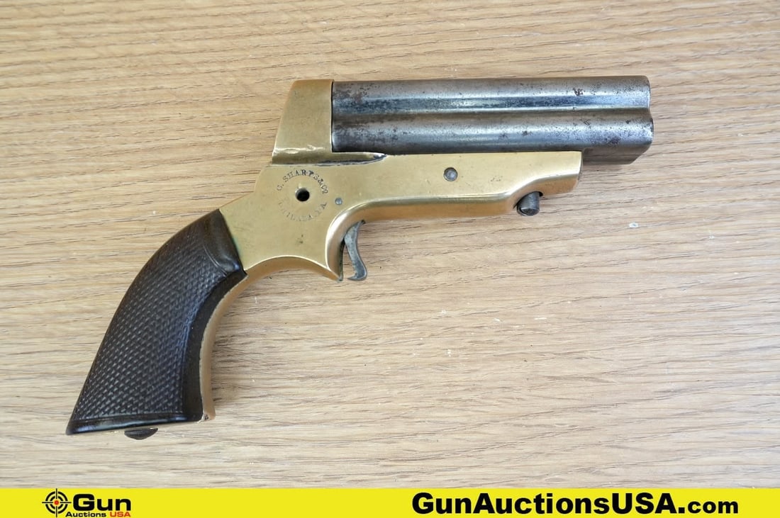C. SHARPS Pepper Box .30 Rim Fire Pistol. Needs Repair. 3" Barrel. Four Shot Derringer Features a (1 of 8)