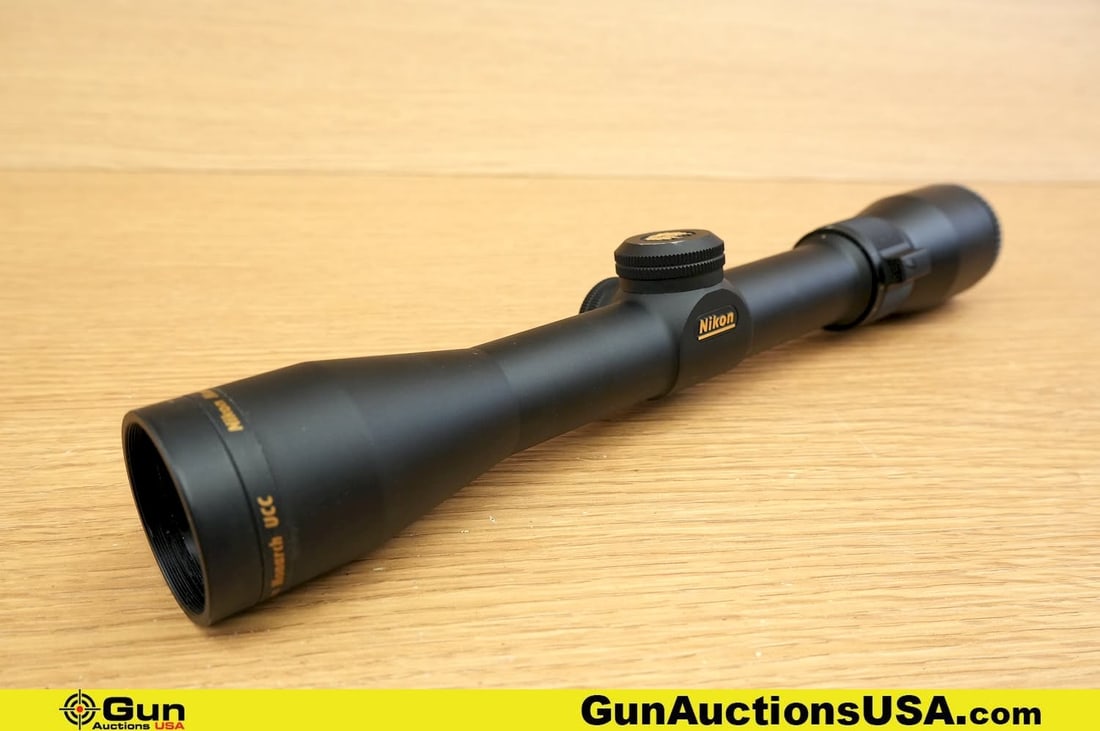Nikon Monarch Scope. Very Good. 2-7x32 Scope with 1" Tube, Capped Adjustment Turrets, Duplex Reticle (1 of 10)