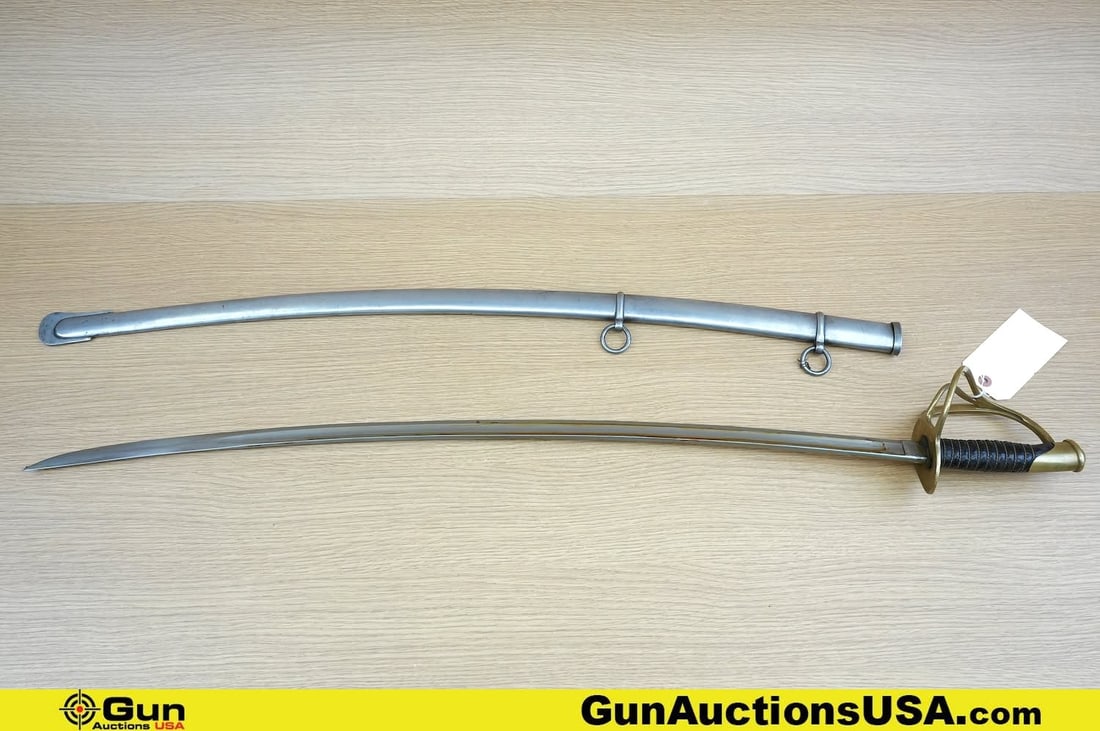 AMES Mfg. Co. U.S. COLLECTOR'S Saber. Very Good. Appears to be 1860's Production, Civil War Cavalry (1 of 15)