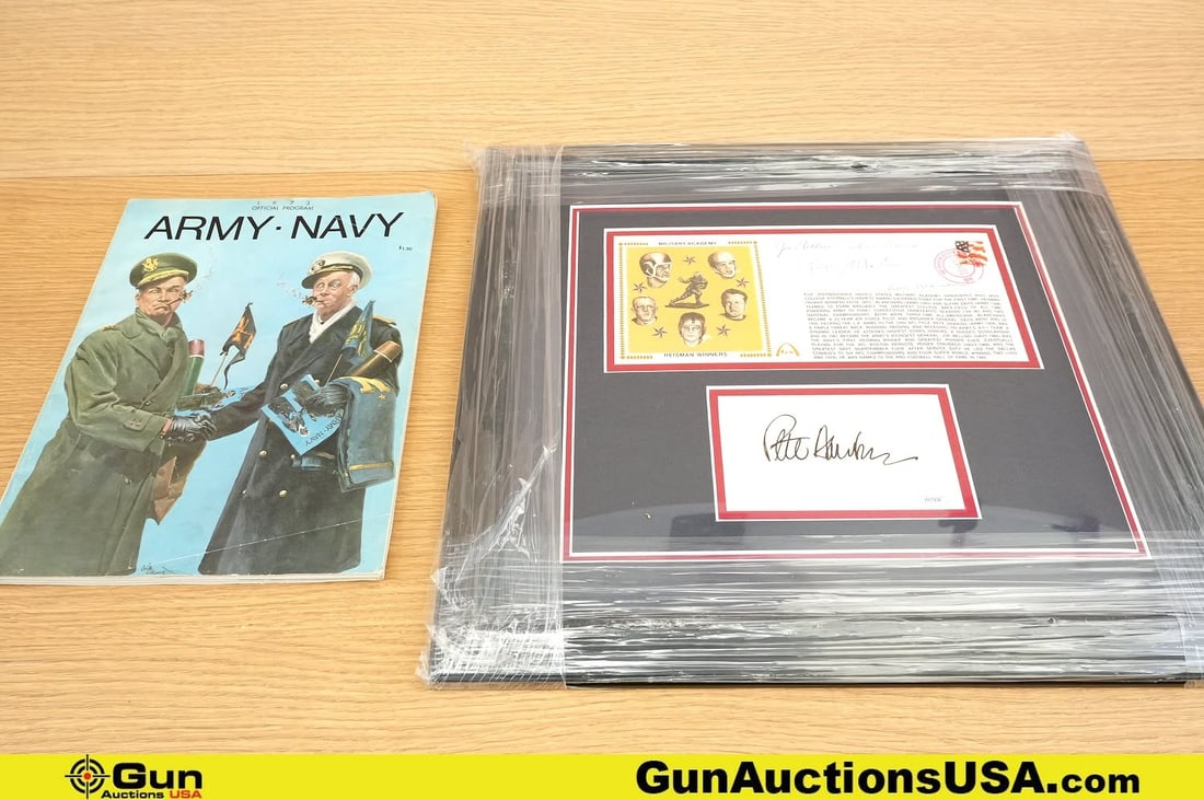 ARMY American Legends COLLECTOR'S, Memorabilia. Excellent. One OFFICIAL PROGRAM, From 1973 ARMY NAVY: ARMY American Legends COLLECTOR'S, Memorabilia. Excellent. One OFFICIAL PROGRAM, From 1973 ARMY NAVY GAME, Pete Dawkins ARMY NAVY Program Discusses Football. One Military Academy Heisman Winners JSA C