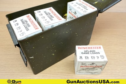 Winchester 20 Ga. Ammo. 250 Rds 2 3/4" 20 Ga. Includes Metal Ammo Can. . (81874) (GSCV51)