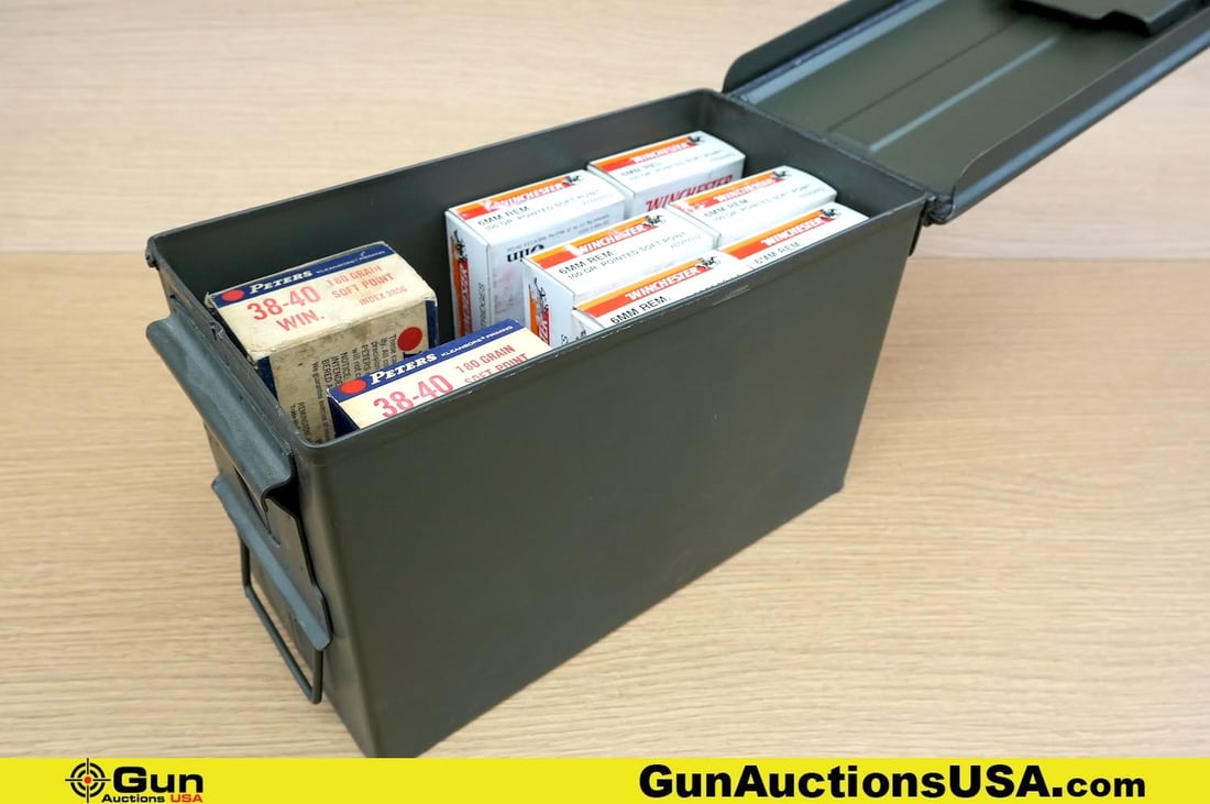 Winchester, Peters 6MM REM, .38-40 WINCHESTER Ammo. 120 Rds of 6mm Remington, 100 Rds of 38-40 WIN. (1 of 5)