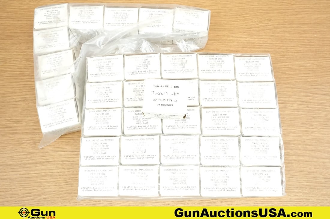 TCW Ammunition 7.62x39 Ammo . 700 Rds . (81827) (GSCV82) (1 of 2)