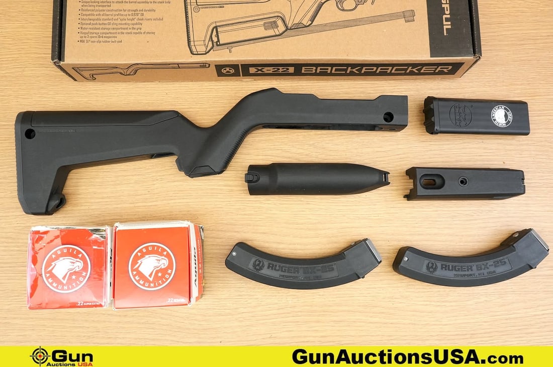 Aquilla, Magpul, Ruger, North American Arms Ammo, Assorted Accessories . Very Good. Approx. 1000 Rds (1 of 11)