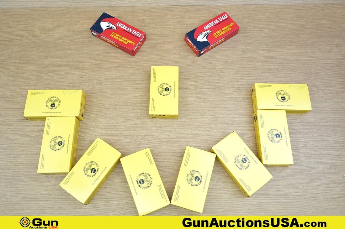 American Eagle, UMC .308 WIN Ammo. 220 Rds of 150 Gr, FMJ. . (82054) (GSCU60): American Eagle, UMC .308 WIN Ammo. 220 Rds of 150 Gr, FMJ. . (82054) (GSCU60)