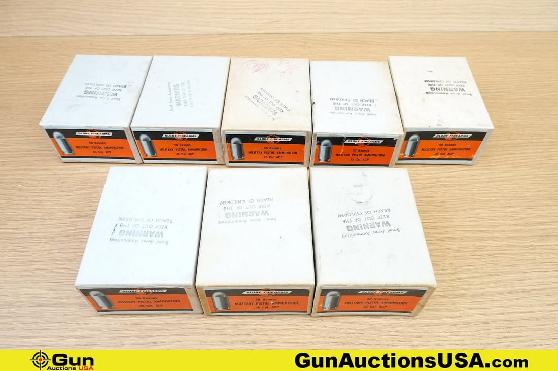 Global Firearms .45 ACP Ammo. Approx. 395 Rds. . (82050) (GSCU66) (1 of 2)