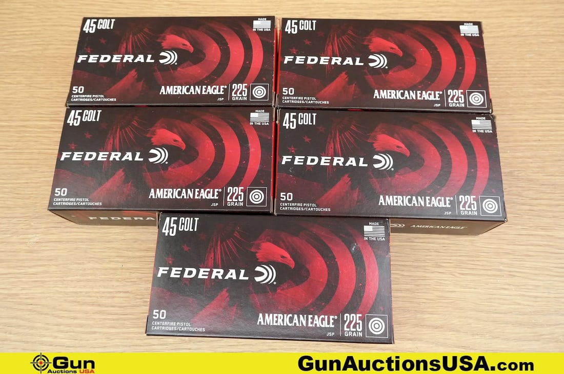 Federal .45 COLT Ammo. Approx. 238 Rds. (81971) (GSCU46): Federal .45 COLT Ammo. Approx. 238 Rds. (81971) (GSCU46)