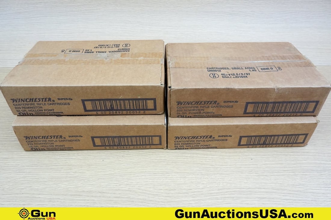 Winchester .223 REM Ammo. 800 Rds. . (82058) (GSCV27): Winchester .223 REM Ammo. 800 Rds. . (82058) (GSCV27)