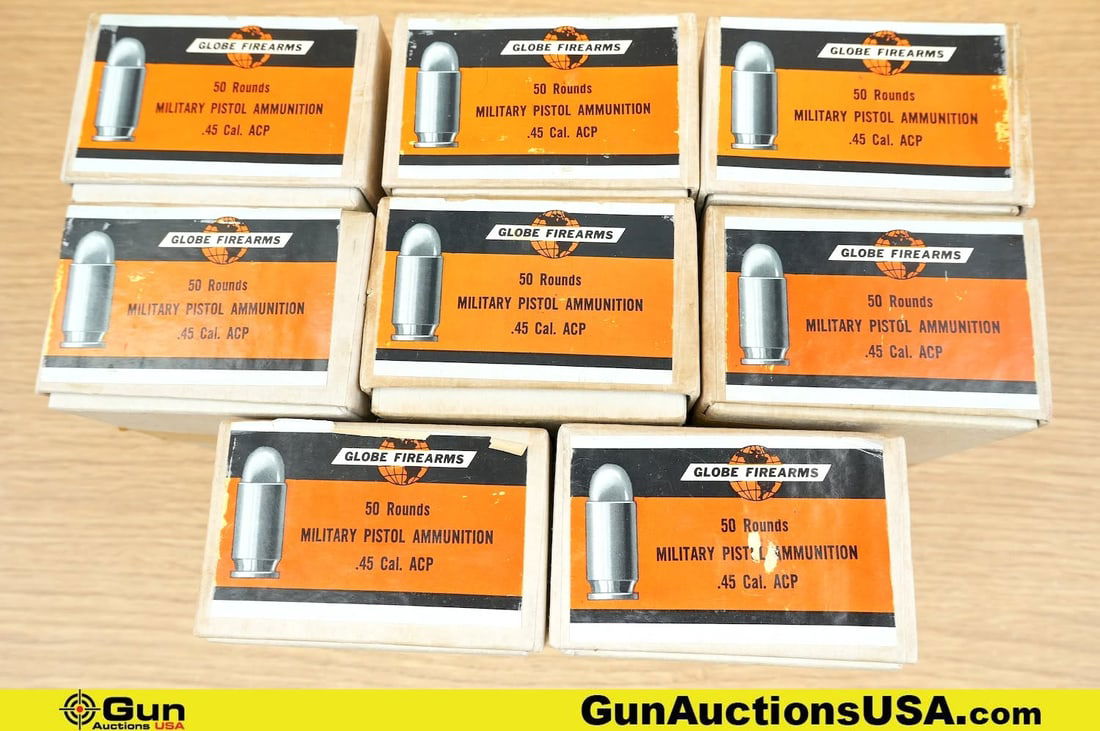 Global Firearms .45 ACP Ammo. Approx. 395 Rds. . (82051) (GSCU29) (1 of 2)