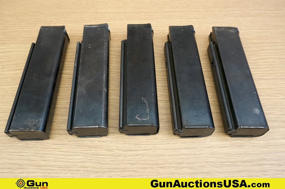 Auto Ordinance Co. .45 ACP COLLECTOR'S Magazines. Good Condition. Five 20 Rd .45 ACP Thompson Sub (1 of 3)