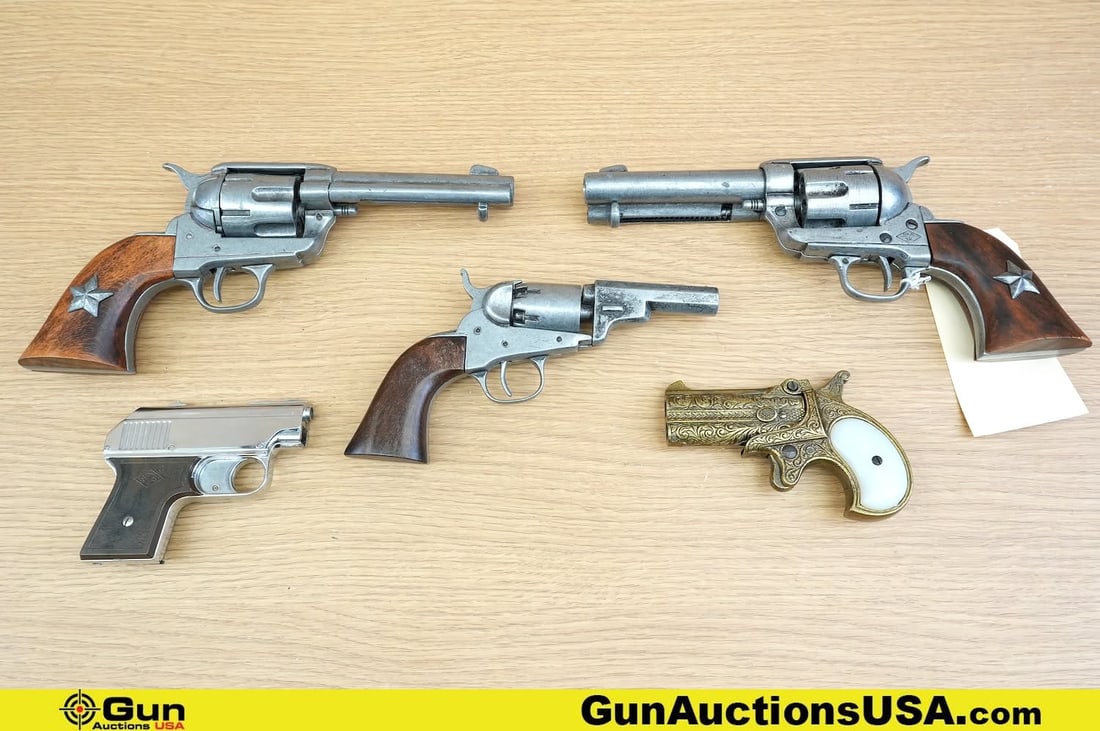 BKA, Etc. Replica/ Toys. Very Good. One Italian RTS Starter Pistol, One Model Derringer Replica, and (1 of 15)