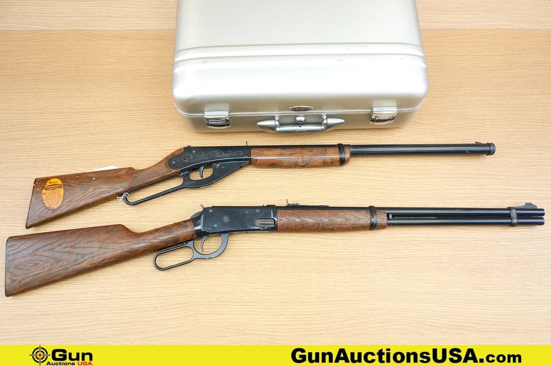 Daisy, Etc. Air Rifles, Etc. . Good Condition. One Daisy, Model 103, .177 Air Rifle, One Daisy Model: Daisy, Etc. Air Rifles, Etc. . Good Condition. One Daisy, Model 103, .177 Air Rifle, One Daisy Model 1894, .177 Air Rifle and a Centurion Metal Case, 17.5x12..25x5.25". . (81993) (GSCF59)