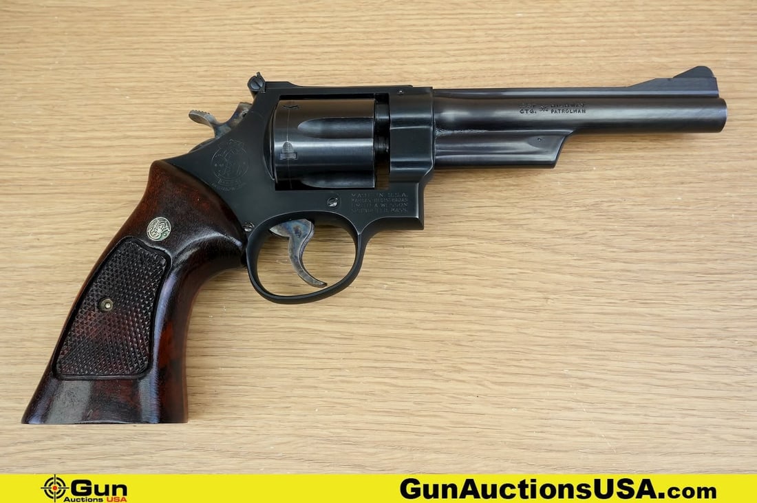 S&W 28-2 HIGHWAY PATROLMAN .357 MAGNUM COLLECTOR'S Revolver. Very Good. 5 7/8" Barrel. Shiny Bore,: S&W 28-2 HIGHWAY PATROLMAN .357 MAGNUM COLLECTOR'S Revolver. Very Good. 5 7/8" Barrel. Shiny Bore, Tight Action A Rugged six-shooter built for the open road, trusted by lawmen and COLLECTOR'S alike. F