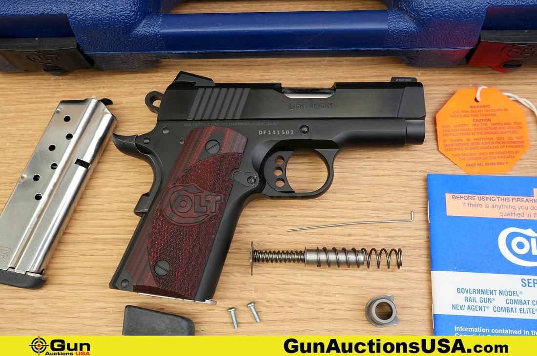 COLT SERIES 80 LIGHTWEIGHT DEFENDER 9MM LUGER Pistol. Excellent. 3.25" Barrel. Shiny Bore, Tight (1 of 15)