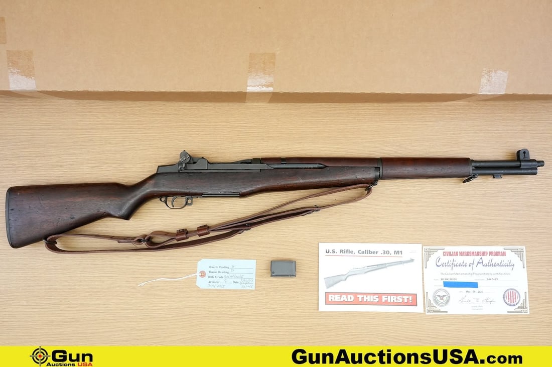Springfield M1 GARAND MKII 7.62 x 51 NAVY MODEL MKII MOD0 Rifle. Very Good. 24" Barrel. Shiny Bore, (1 of 20)