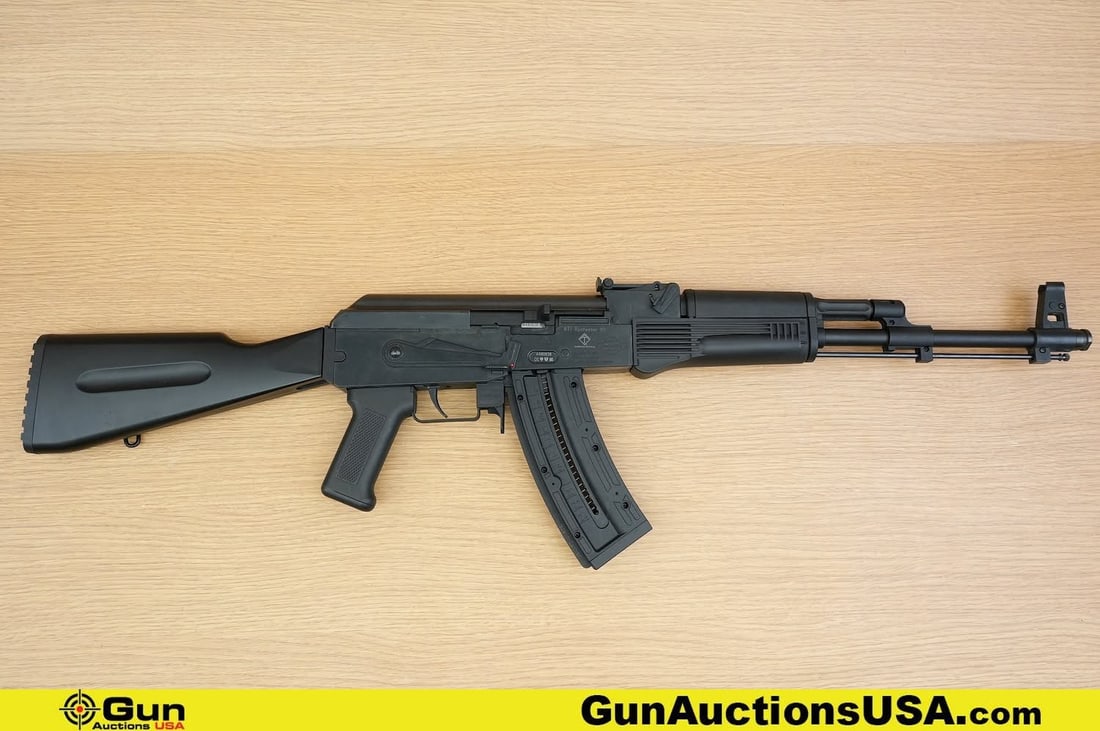 ATI GERMAN SPORT GUNS Kalashnikov .22 LR Rifle. Very Good. 17" Barrel. Shiny Bore, Tight Action Semi: ATI GERMAN SPORT GUNS Kalashnikov .22 LR Rifle. Very Good. 17" Barrel. Shiny Bore, Tight Action Semi Auto . Features a Stamped Steel Receiver, Polymer Stock and Hand Grip, Adjustable Ladder Type Rear