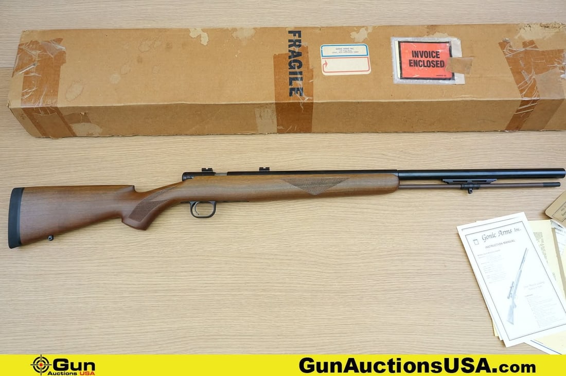 Gonic Arms Incorporated GA-87 .458 1 of 1000 Rifle. Like New. 26.5" Barrel. MUZZLE LOADER- BLACK (1 of 20)