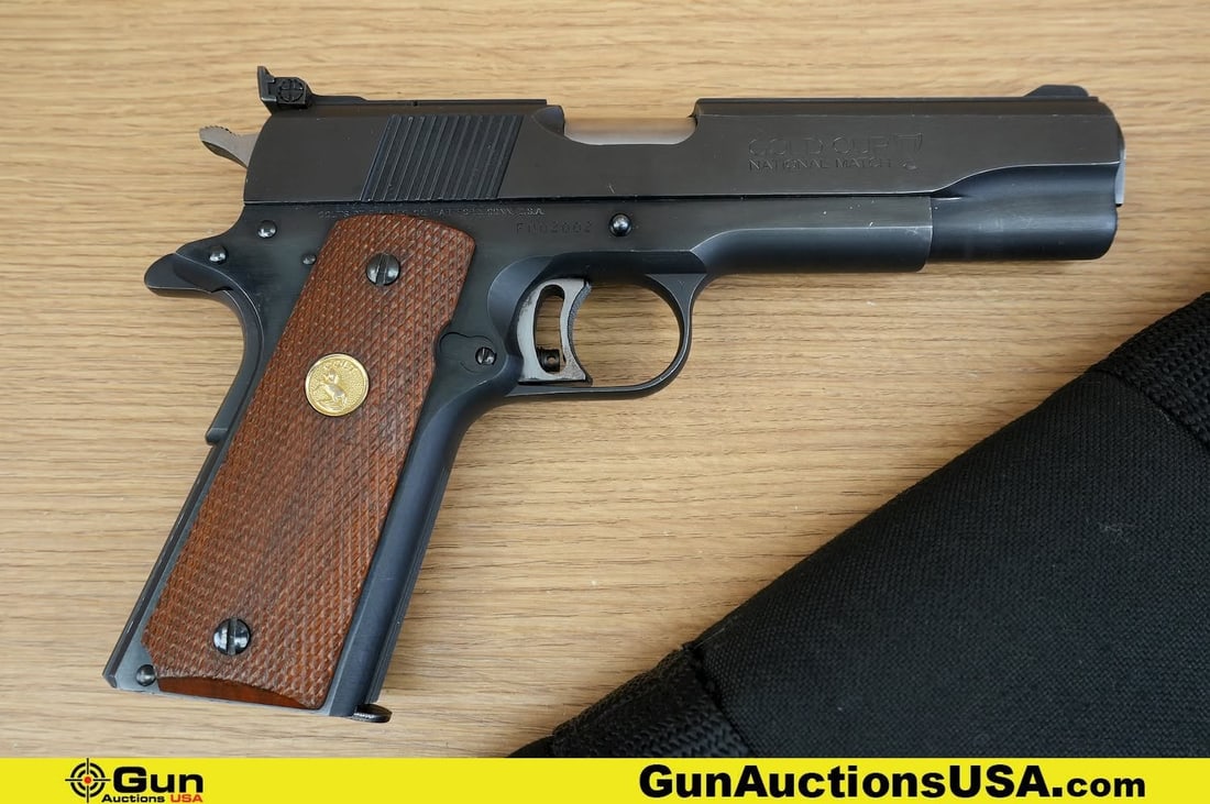 COLT SERIES '80 MK IV .45 AUTO GOLD CUP NATIONAL MATCH Pistol. Excellent. 5" Barrel. Shiny Bore, (1 of 14)