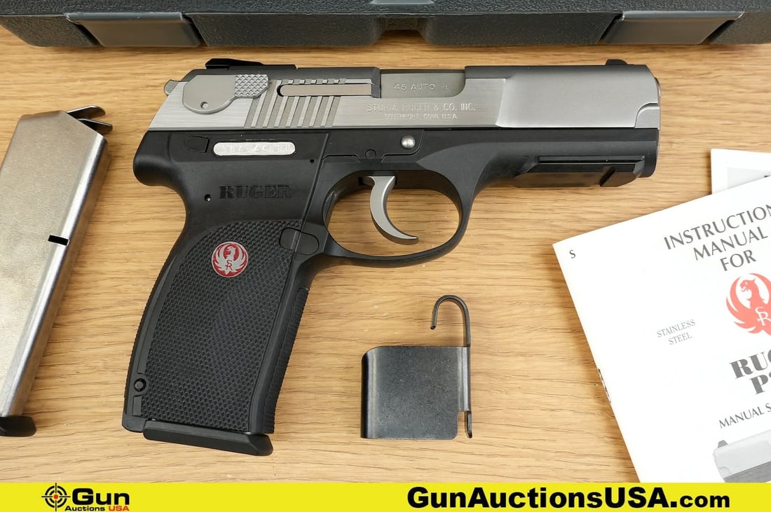 RUGER P345 .45 AUTO Pistol. Excellent. 4" Barrel. Shiny Bore, Tight Action Semi Auto Features a (1 of 17)