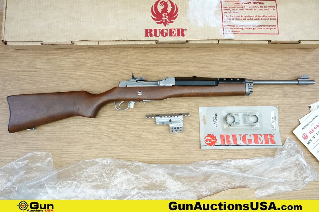 RUGER RANCH RIFLE .223 cal. RIFLE. Very Good. 18.5" Barrel. Shiny Bore, Tight Action Semi Auto (1 of 20)