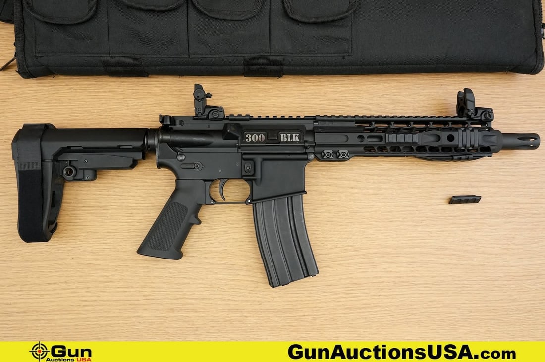 Anderson AM-15 300 BLACKOUT THREADED BARREL Pistol . Very Good. 11" Barrel. Shiny Bore, Tight Action: Anderson AM-15 300 BLACKOUT THREADED BARREL Pistol . Very Good. 11" Barrel. Shiny Bore, Tight Action Semi Auto A Great Suppressor Host! Features a THREADED BARREL with Tri Lug Adaptor and QD Flashider