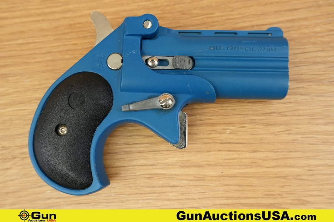 COBRA ENT. CB22M .22 MAGNUM Pistol. Very Good. 2 5/8" Barrel. Shiny Bore, Tight Action Derringer (1 of 6)