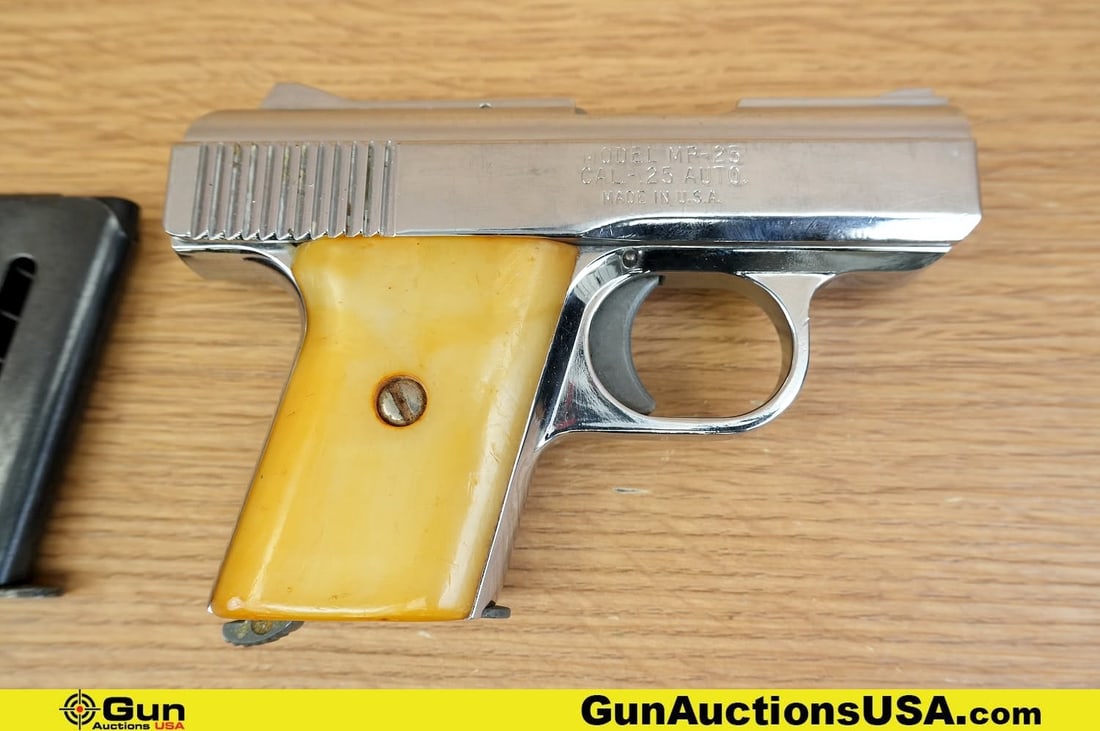 RAVEN ARMS MP-25 .25 AUTO Pistol. Very Good. 2.25" Barrel. Shiny Bore, Tight Action Semi Auto . (1 of 8)