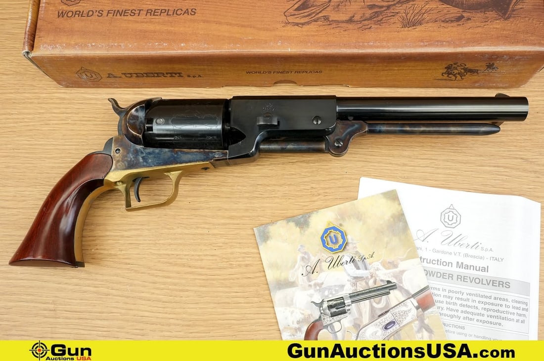 A. UBERTI WALKER COLT .44 Cal APPEARS UNFIRED Revolver. Excellent. 9" Barrel. Black Powder Only (1 of 14)