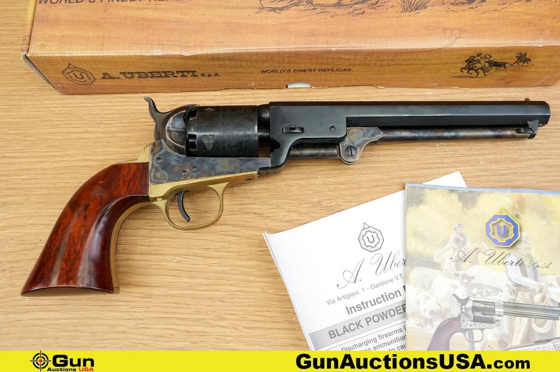 A. UBERTI COLT NAVY 1851 .36 Caliber Revolver. Like New. 7.5" Barrel. Black Powder Only. Features a (1 of 17)