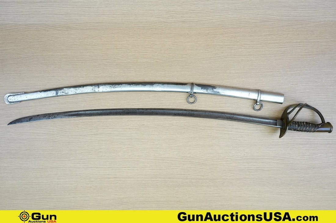 AMES MFG. CO 1860 COLLECTOR'S Saber. Good Condition, Normal Handling Marks. . Model 1860 (WRIST (1 of 18)