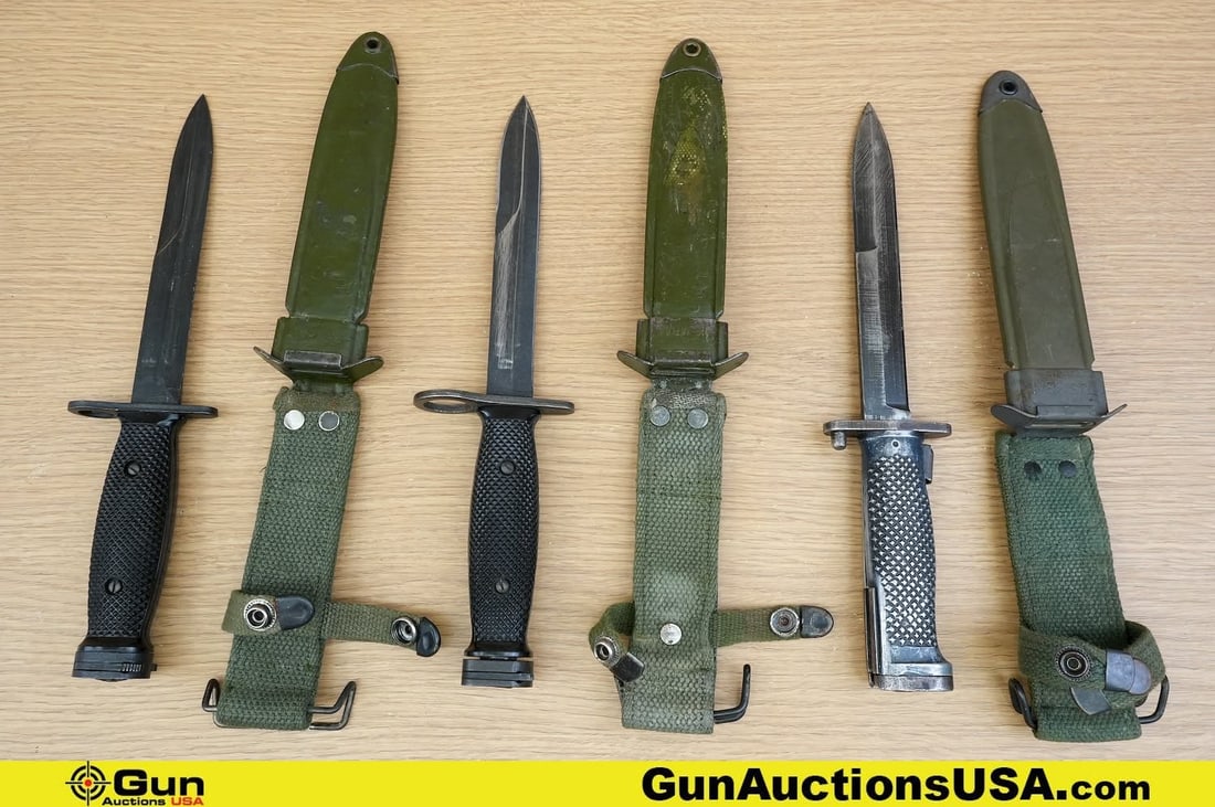 Military Surplus COLLECTOR'S Bayonets. Very Good. Three Bayonets in Total; One U.S. Marked M7 GEN (1 of 20)