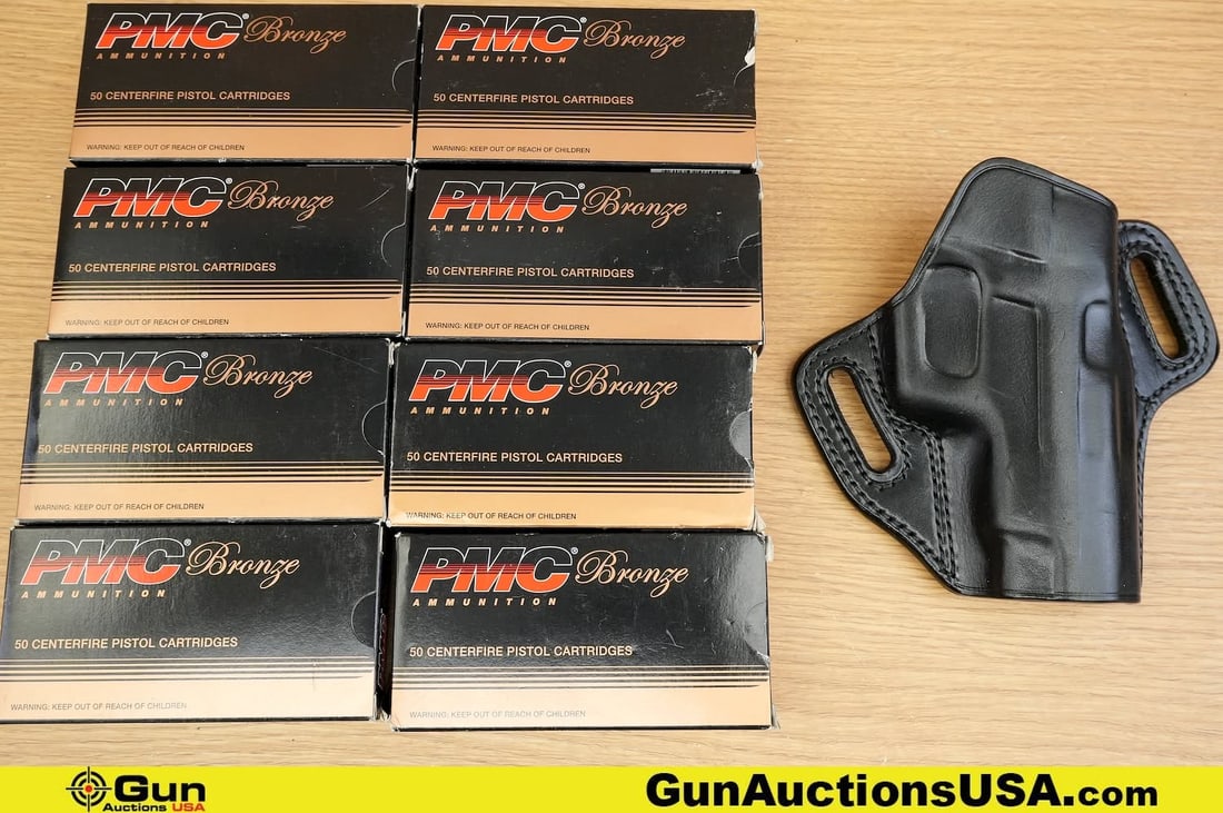 PMC, Galco .40 S&W Ammo, Holster. Approx. 360 Rds. Of 165 Gr FMJ-FP and One Leather Holster. . (1 of 5)