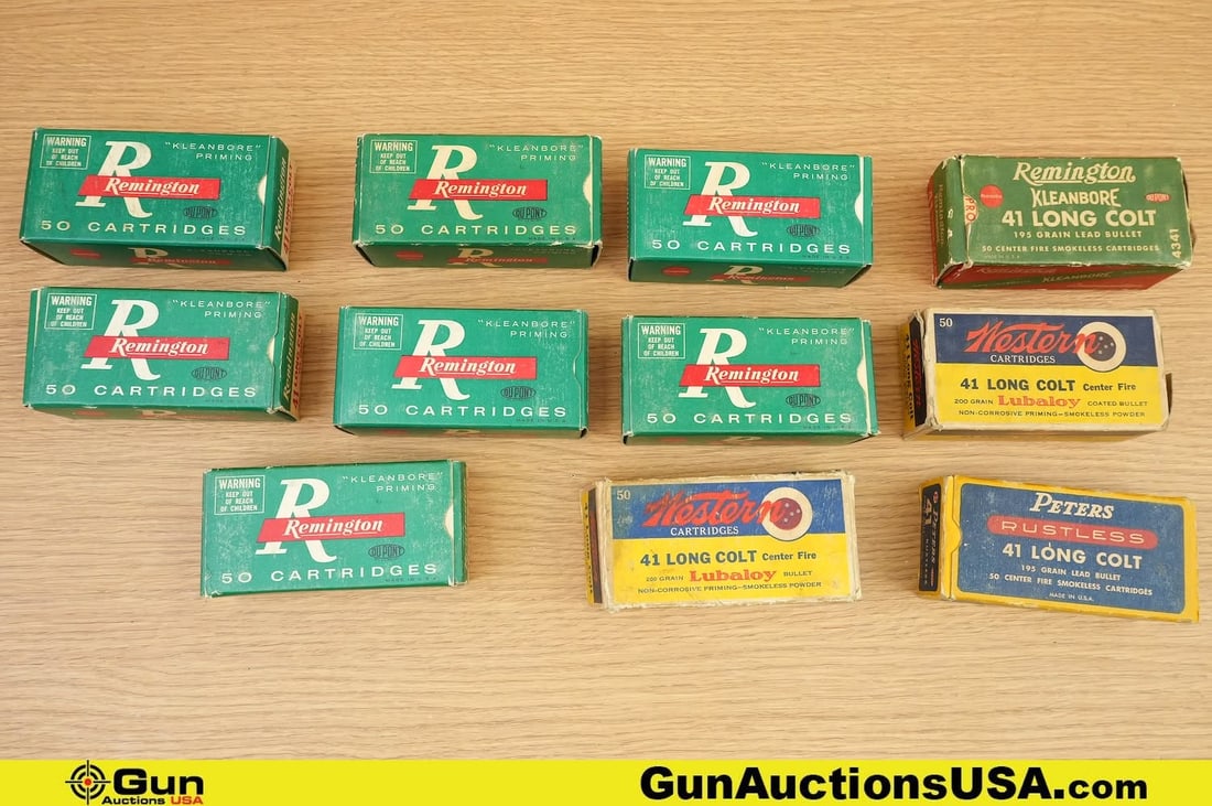 Remington, Wester, Peters .41 LC Ammo . . Approx. 550 Rds of .41 LC. (83167) (GSCV84) (1 of 2)