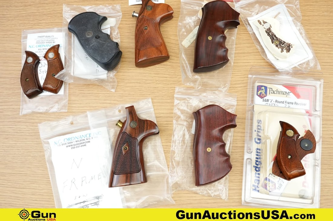 S&W, Pachmayr, Etc. Grips. Very Good. Four N- Frame Grips and Four J- Frame Grips. . (82076) (1 of 13)