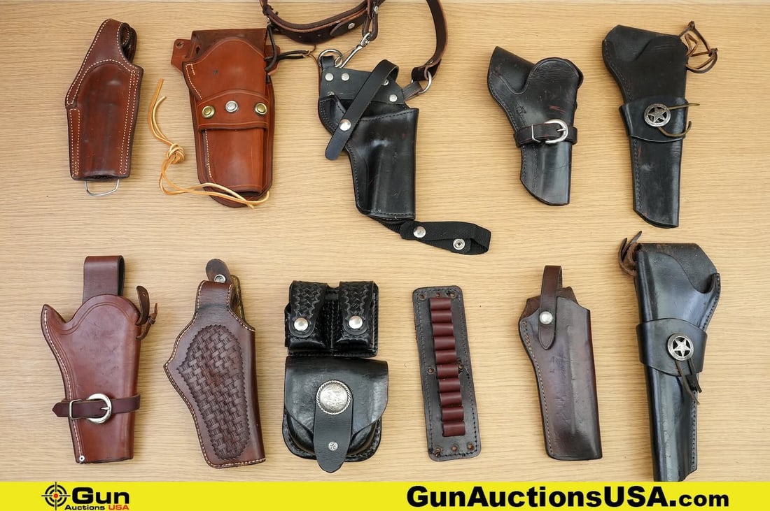 TRIPLE K, Bianchi, Safari Land, Etc. Accessories . Very Good. . Nine Leather Revolver Holsters, One (1 of 20)
