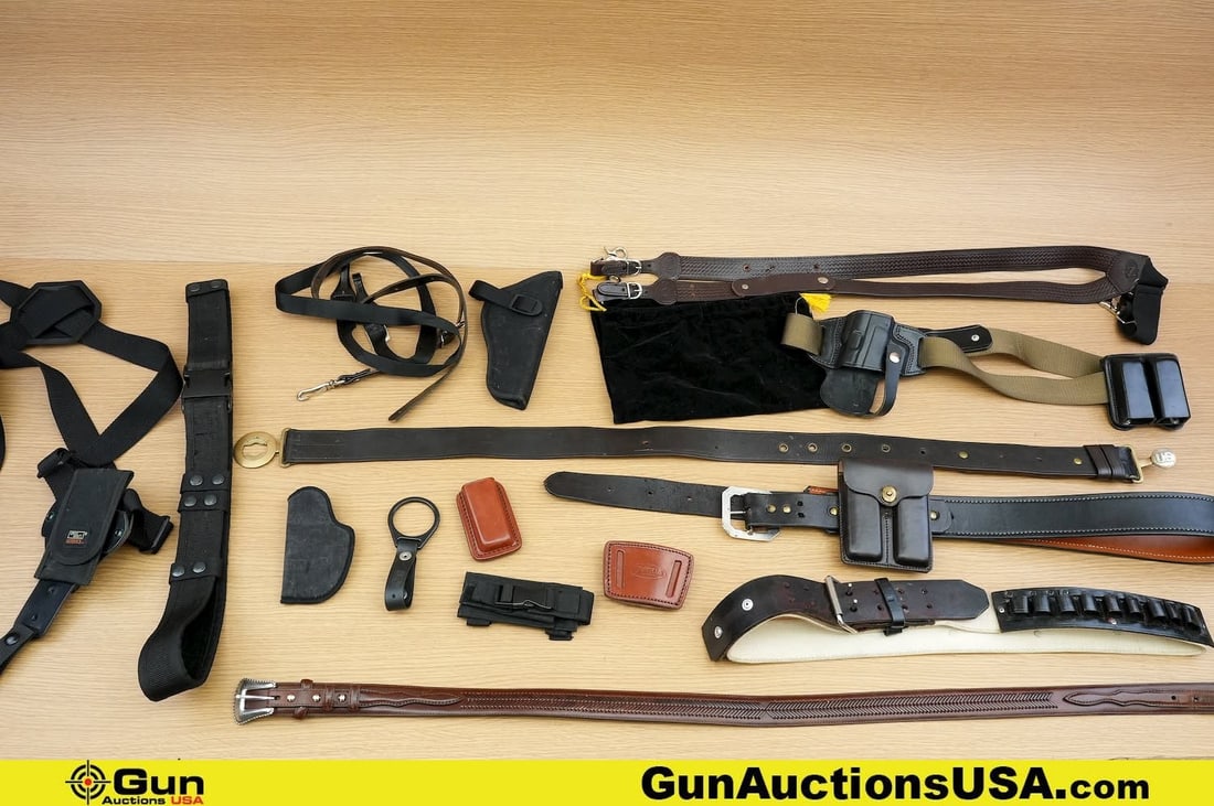 Uncle Mike's, Nocoma, Etc. Accessories . Very Good. . Approx. 16 Assorted Gun Belts, Rifle Straps (1 of 20)
