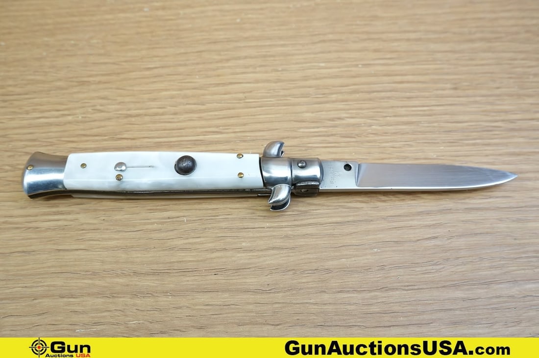 Rostfrei Knife. Very Good. . Automatic Spring Powered Knife, Elegant Grips, Steel Construction on (1 of 6)