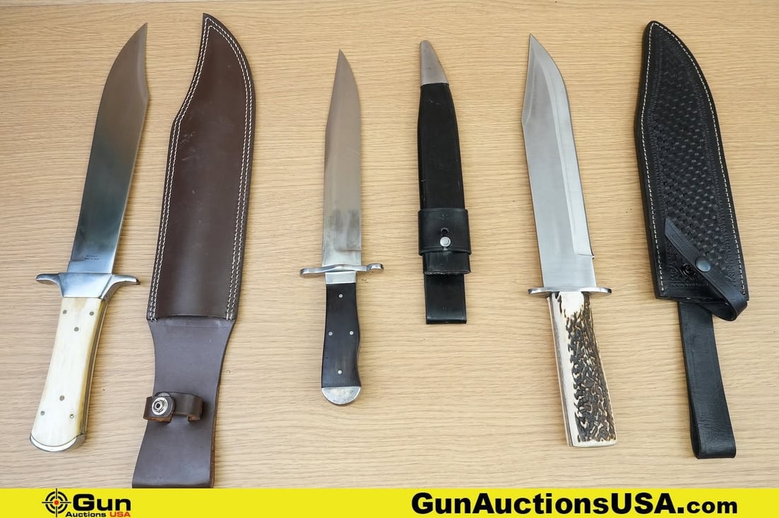 Imperial Sword, Etc. DKA Knives. Excellent. One Fixed Blade, Bowie Style Knife, with Steel (1 of 20)