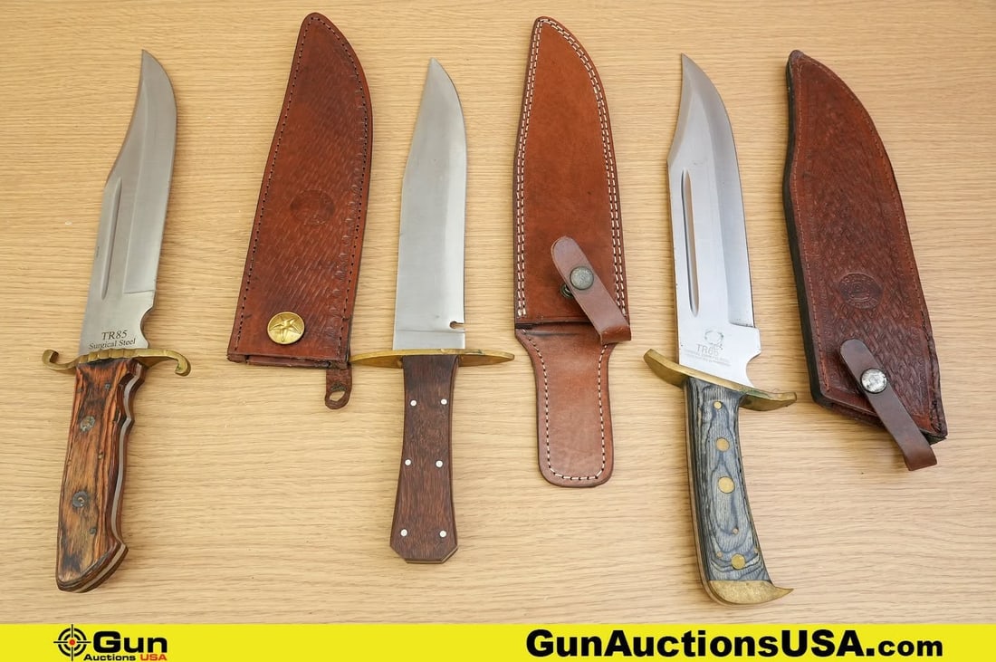 Timber Rattler, Etc. Knives. Very Good. One TR65 Fixed Blade, Full Tang Bowie Style Knife, with (1 of 18)