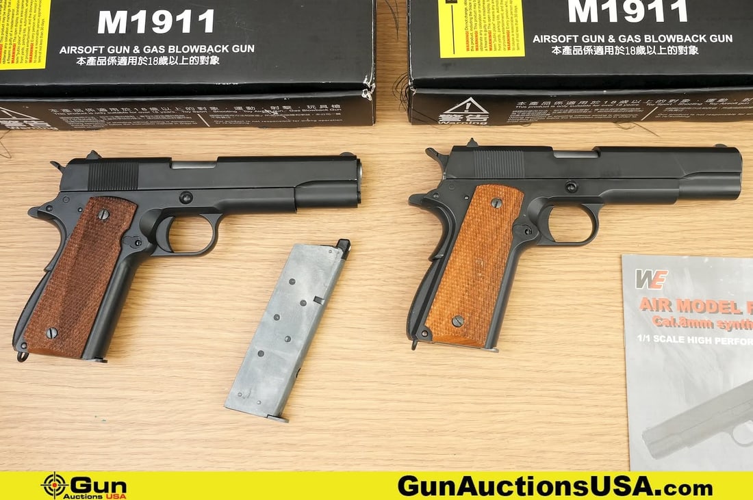 Wetech M1911, PHX TACTICAL Air Guns . Very Good. . Two Air Soft Pistols in Total. One M1911 Gas Blow (1 of 7)