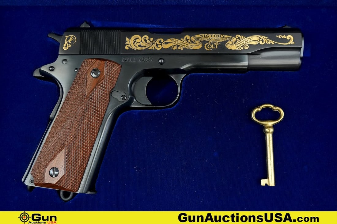 COLT 1911 VICTORY .45 AUTO COMMEMORATIVE Pistol . Excellent. 5" Barrel. Shiny Bore, Tight Action (1 of 20)