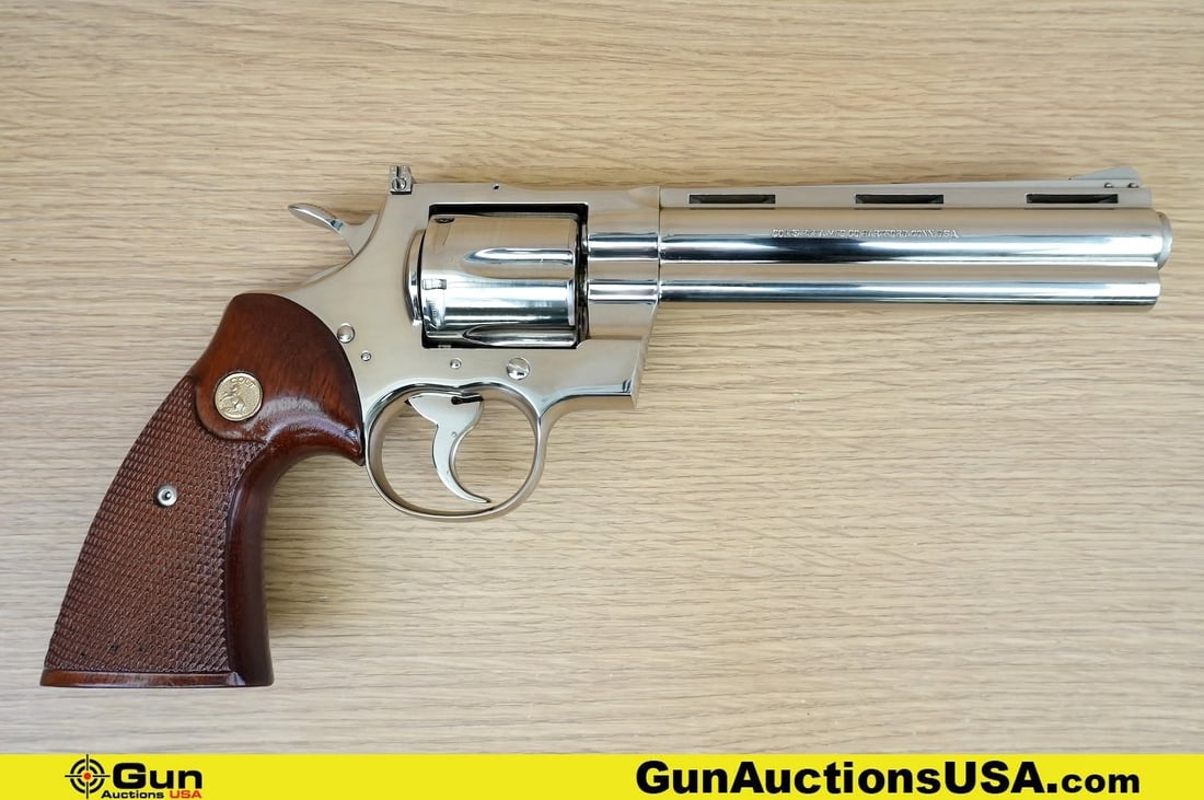 COLT PYTHON 357 .357 MAGNUM SNAKE GUN Revolver. Excellent. 6" Barrel. Shiny Bore, Tight Action . A (1 of 11)