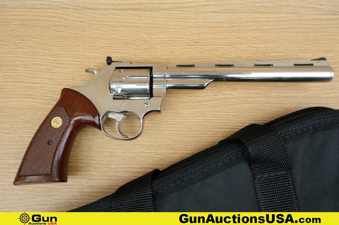 COLT TROOPER MK V .357 MAGNUM RARE V Collector's Revolver. Good Condition, Normal Handling Marks. 8": COLT TROOPER MK V .357 MAGNUM RARE V Collector's Revolver. Good Condition, Normal Handling Marks. 8" Barrel. Shiny Bore, Tight Action . Features the RARE V with Pony Clearly Visible on Left Side of Fr